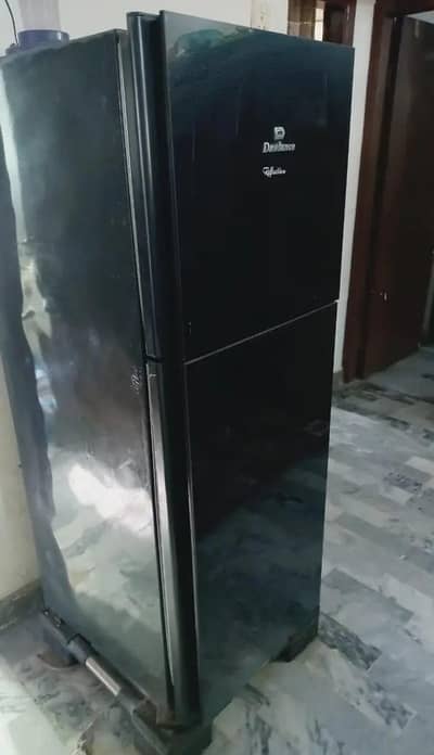 Haier Black Medium Refrigerator | Best Working Good Condition