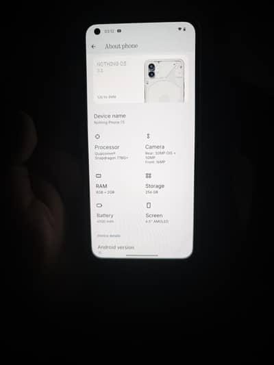 nothing phone 1  8+2/256 non pta