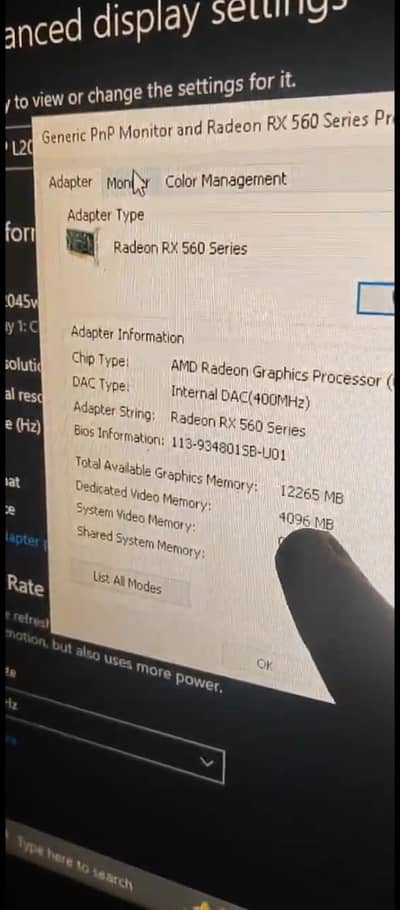 i7 3770 16 gb ram amd rx 560 with moniter