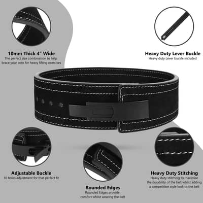 weight lifting belt 10mm with buckle
