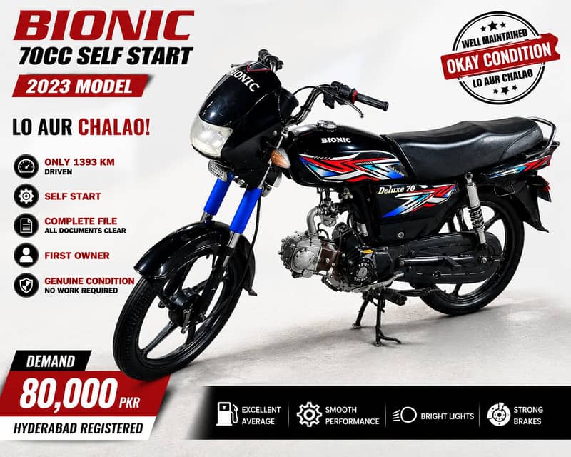 Bionic 70cc deluxe self starter 0