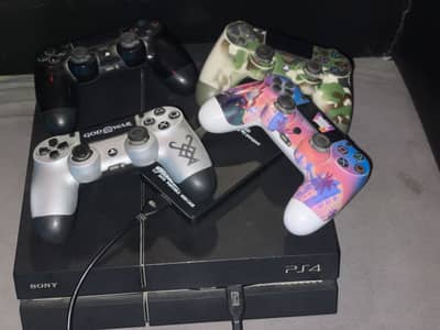 Ps 4 1500 gb pakage with 4 controllers 15 + games