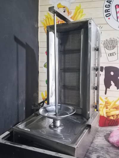 shawarma machine 4 burner 1. *Shawarma Machine Gas 4 Burner Steel Body