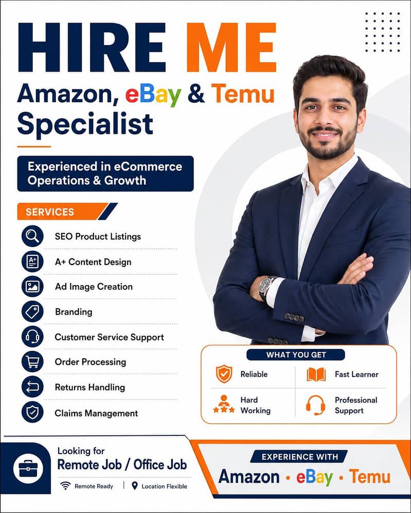 Amazon, eBay & Temu Virtual Assistant | Remote Work 0