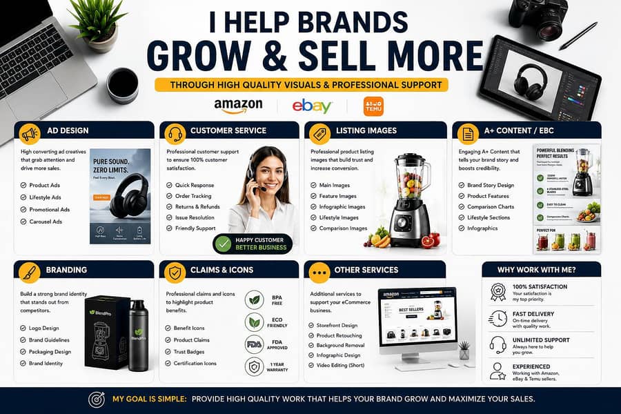 Amazon, eBay & Temu Virtual Assistant | Remote Work 1