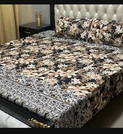 crystal cotton printed bedsheets set black bedsheet