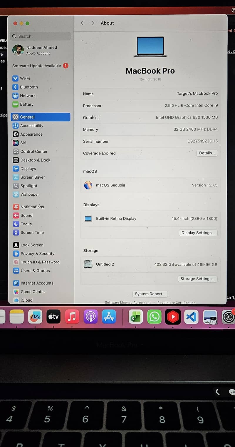 MacBook Pro  2018 2