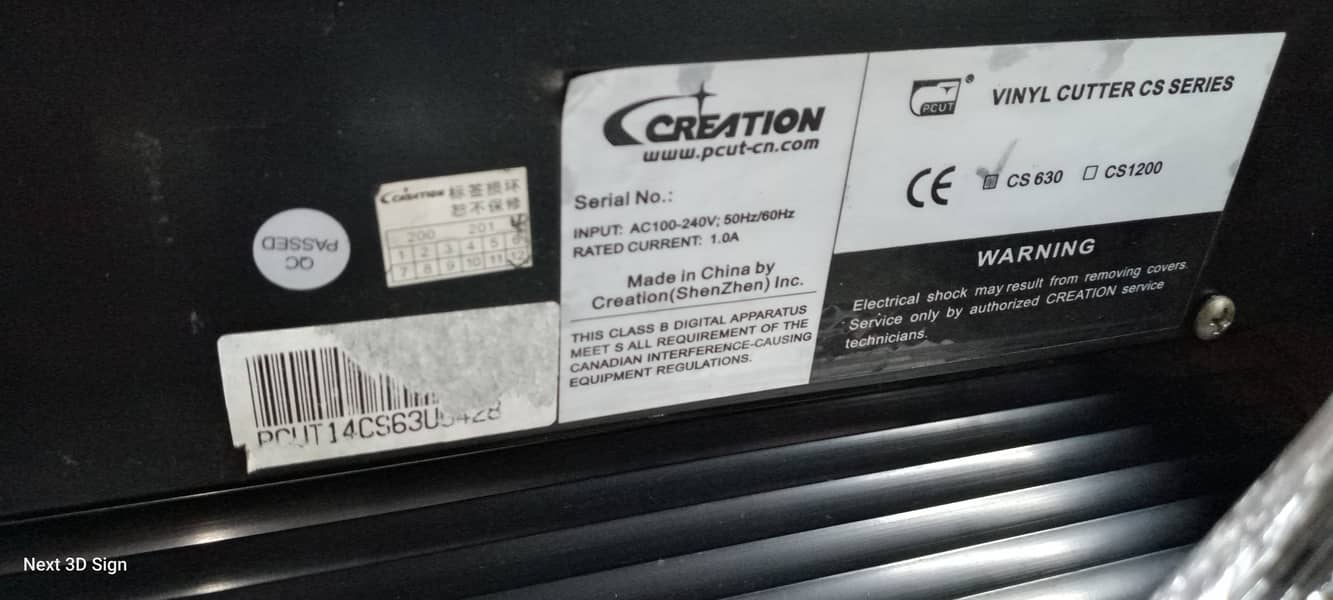 Creation plotter cs630 4