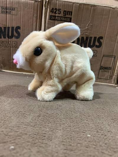 Cute Jumping & Walking Rabbit Toy with Lights & Music