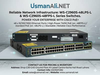 Cisco WS-2960S-48LPSL All Gigabit POE+ Switch Price on Call