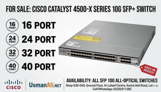 Cisco 4500X-40 All SFP 10G Switch (Price on Call)