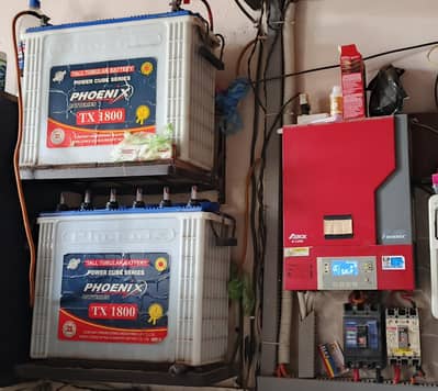 inverex Aerox 3.2 inverter + 1800 TX batteries