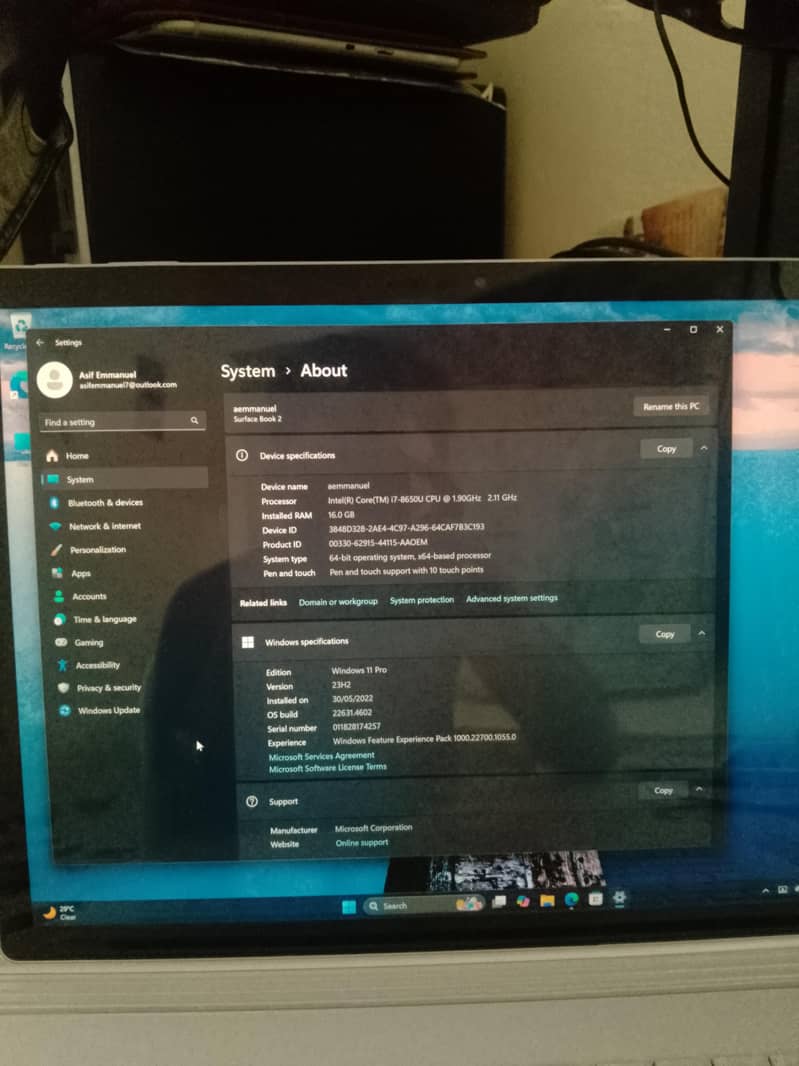 Microsoft laptop 1