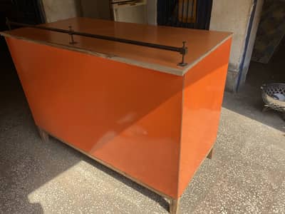 Shop Table Original Wood  And Sheet