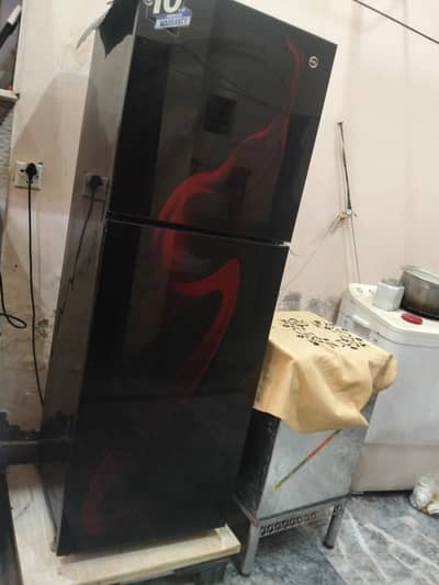 PEL Red Blaze Glass Door Fridge Slightly Used Standard size