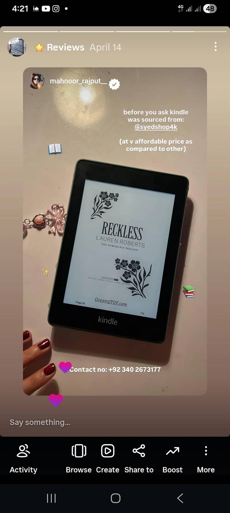 Amazon Kindle Paperwhite eReader Book Reader Generation Oasis Voyage 1 ...