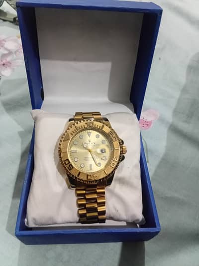 Men's Golden Rolex watch ,good condition, good quality