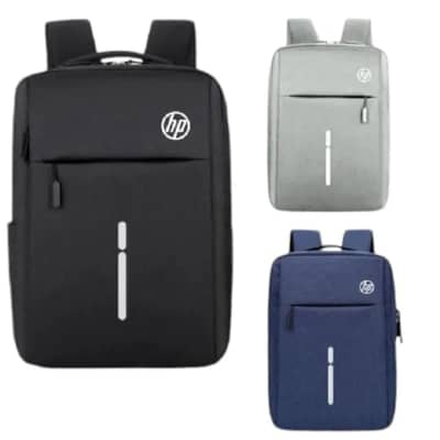 HP Laptop Backpack Black Grey Blue Compact Design