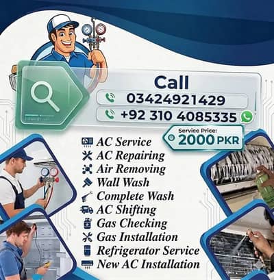 service repair fetting gas refelling ket repaired