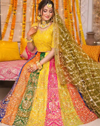 Mayon ,mehndi lehnga for bride.