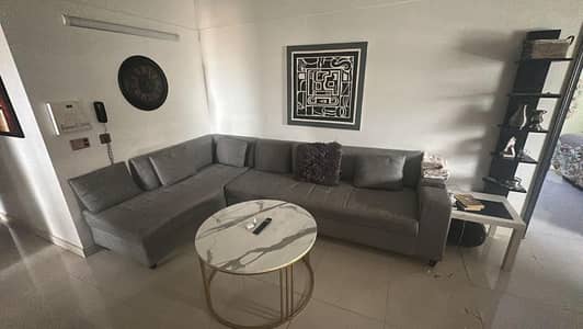 L Shaped Sofa Set in Gray Color