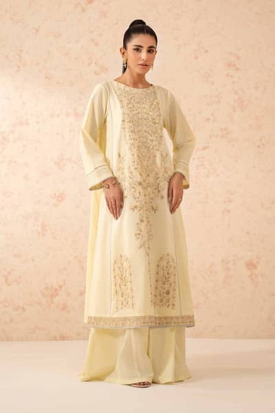 Nishat Linen 2 Piece - Dyed Embroidered Suit - 42401264