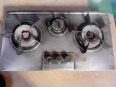 stove steel 3 flame