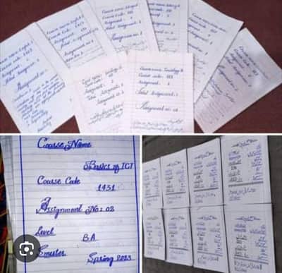 Handwriting Assignment, Typing And Data Entry job Available