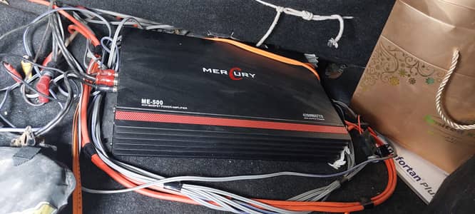 Mercury 4 channel amplifier with 12 inch woofer