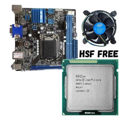 ASUS P8Q77-M Motherboard | 3rd Gen 3570| 4 RAM Slots | LGA1155 | PCIe