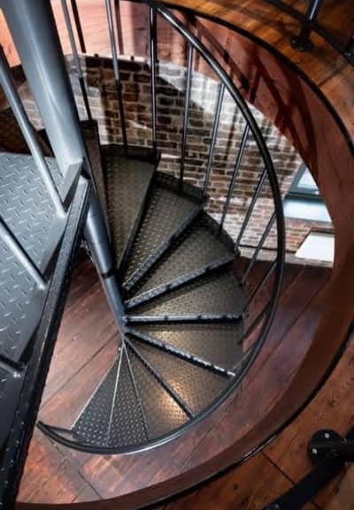 iron spiral stair