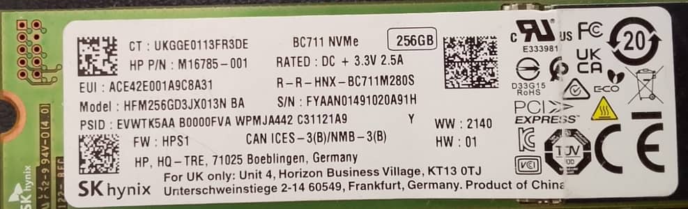 BC711 NVME 256GB at Lowest Price
