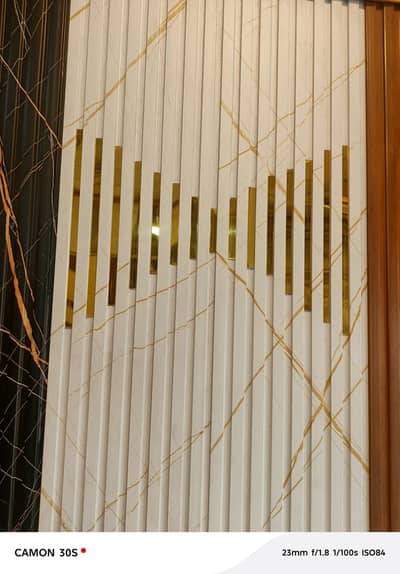 PVC wall panel-Media wall-Pvc wallpaper-Pvc ceiling-Wpc Fluted panel