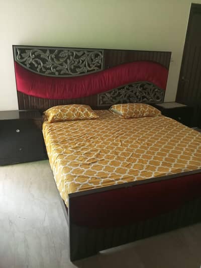 bed and dressing