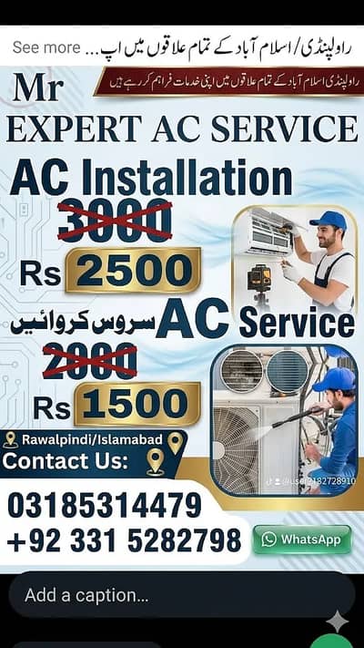 ac installation / All Ac services / Technician Available
