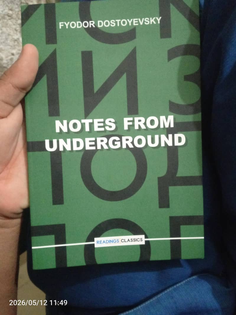 notes from underground by fyoder Dostoyevsky 0