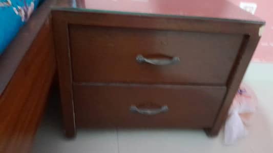 Queen size bed and divider