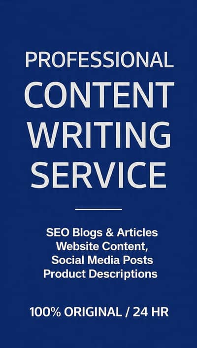 SEO Article Writing Service | 100% Original | NOT HIRING
