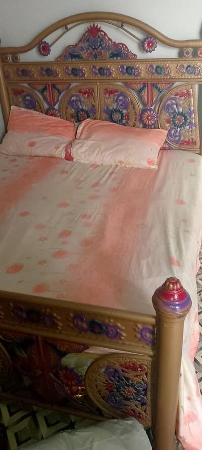 Double Size Bed with Mattress – Urgent Sale