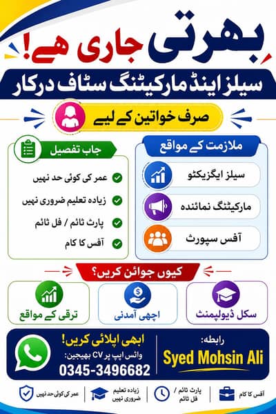SALES & MARKETING OFFICE JOBS
