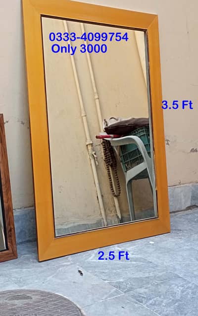 3.5 feet Long Mirror and Frame