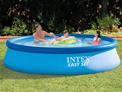 INTEX Easy Set Inflatable Puncture Resistant Pool 10'x24") 03020062817