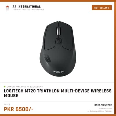 Logitech M720 Triathlon Multi-Computer Wireless Mouse Bluetooth Mouse