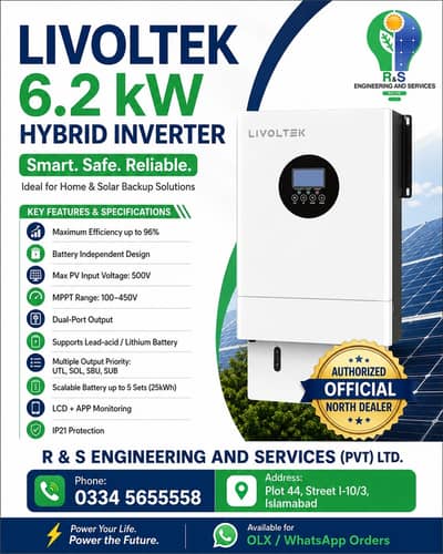 solar inverter for sale /6.2kw inverter for sale/livoltek inverters
