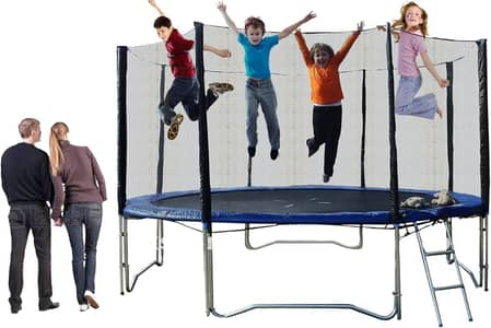 16 Feet Trampoline with Enclosure Safety Net