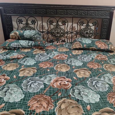 King size bed for sale - price is open to negotiation.