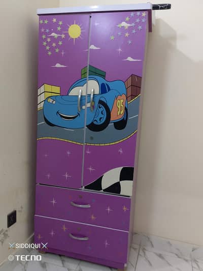 2 single bed & 1, cupboard  for kids