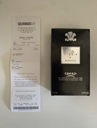 Creed AVENTUS EDP 100ml perfume brand new