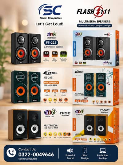 Bluetooth or wired speakers