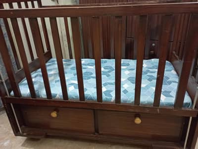 Baby Cot with Mattress